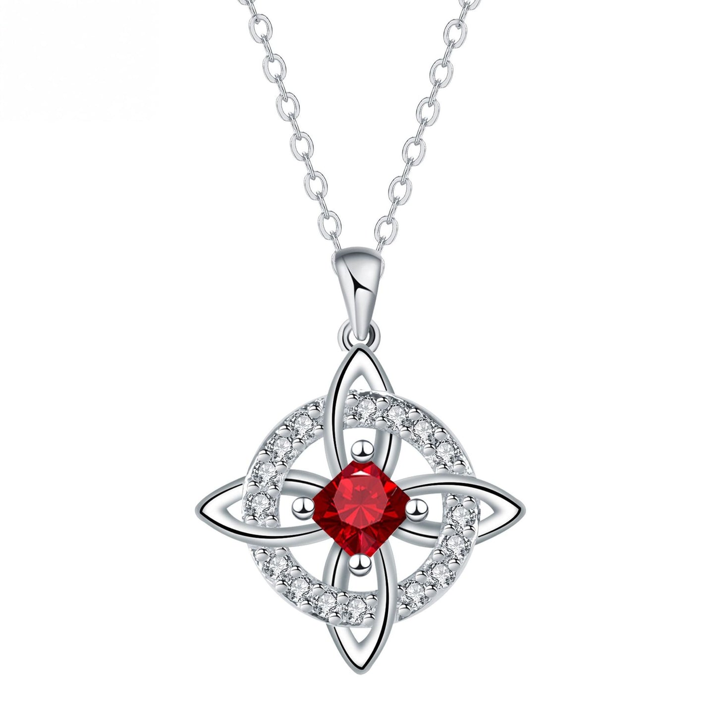 Mystical Birthstone Witches Knot Necklace – Natural Crystal 🔮💞Protect Your Loved Ones