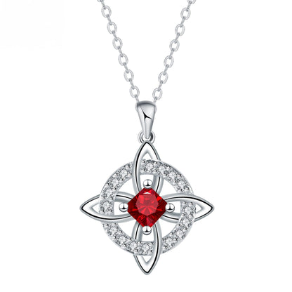 Mystical Birthstone Witches Knot Necklace – Natural Crystal 🔮💞Protect Your Loved Ones