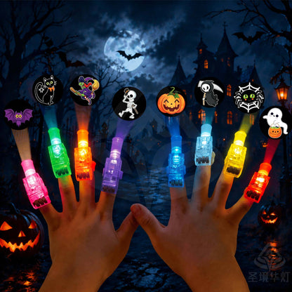 🎃 Halloween Finger Projector Lights – Mini Pattern Projector