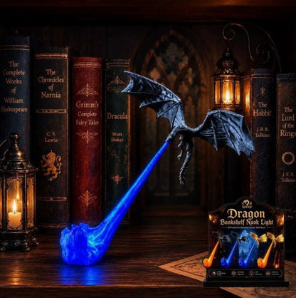 🔥 Fire-Breathing Dragon Bookshelf Lamp🐉