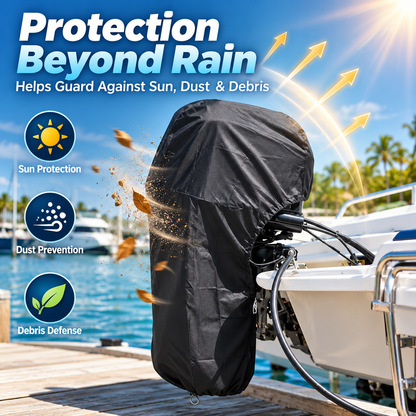 🚤 420D Oxford Outboard Motor Cover – Weather-Resistant Protection Against Rain, Sun & Dust 🛡️