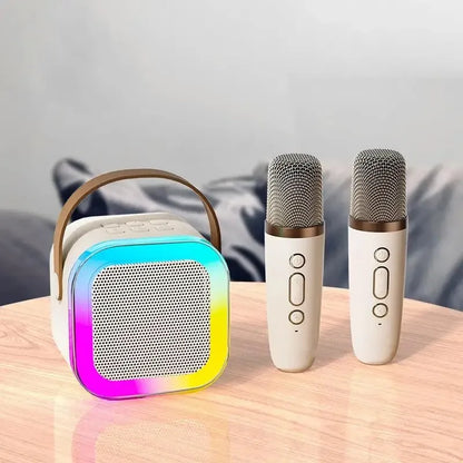 🔥🔥🔥Hot Sales of The Season - K12 Portable Bluetooth Karaoke Speaker System with Microphones