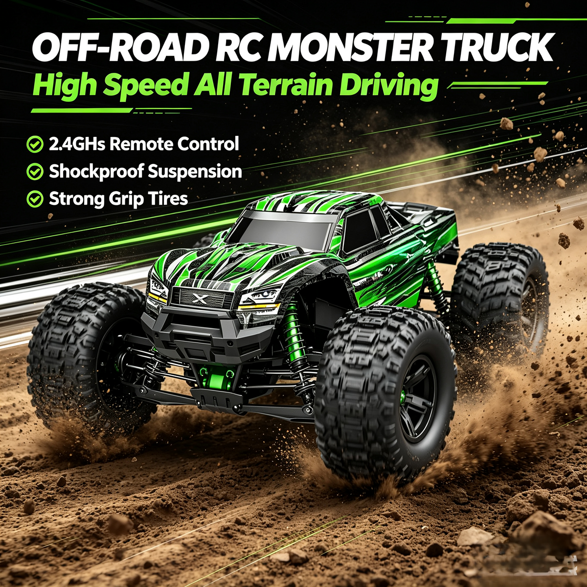 🔥Limited Time 50% OFF🏎️The U-Max Ultimate 8S 4WD Brushless RTR Monster Truck