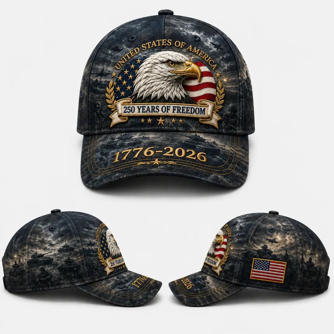 ✨250 Years of Freedom Eagle Cap | Patriotic Vintage Baseball Hat – 1776–2026 American Tribute Edition