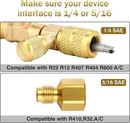 🔥Limited Time 50% Off✨Professional AC Valve Core Remover & Installer Kit