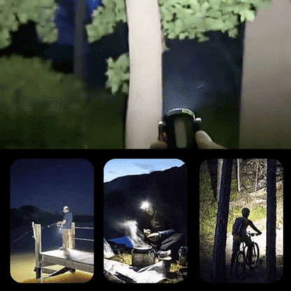 【3-in-1 Multifunction】SOS Emergency Light Flashlight