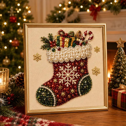 🌲DIY Pearl Diamond Painting Art  Christmas Series Kit -🧘Relaxing & Beginner-Friendly
