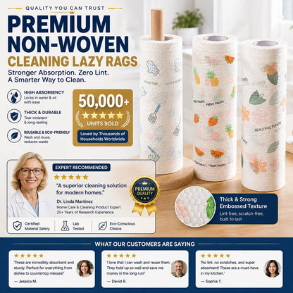 🔥Last Day 49% OFF - ✨Reusable Non-Woven Cleaning Lazy Rags