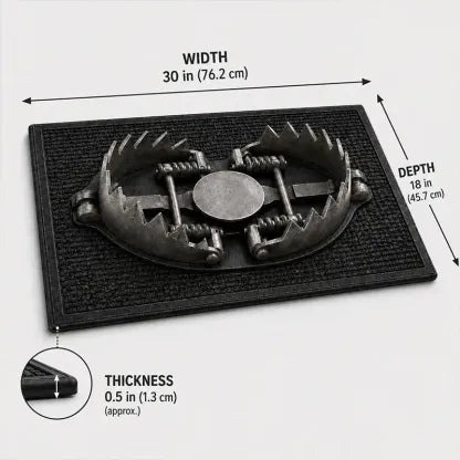 😂 3D Bear Trap Illusion Doormat