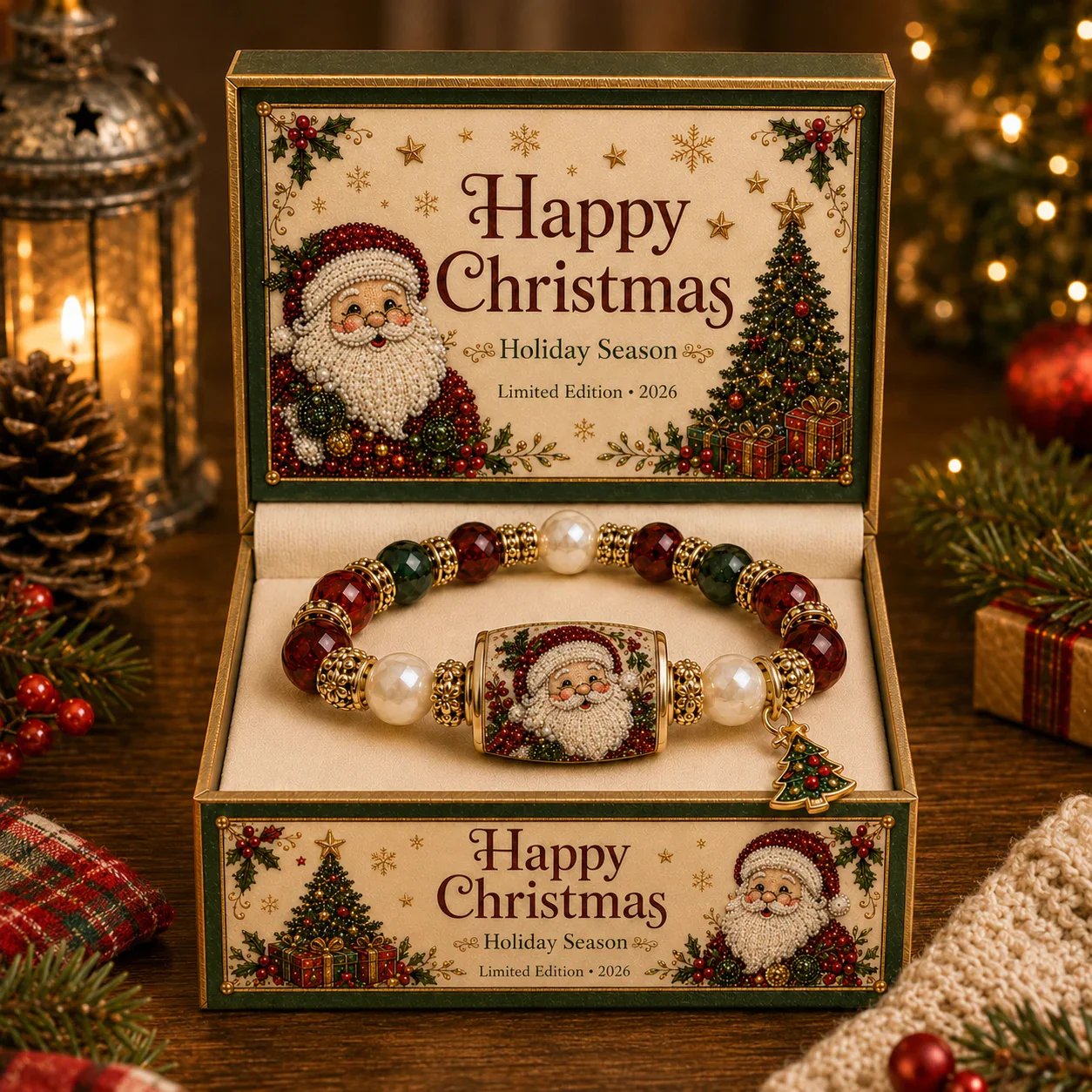 💥 Last Day 49% OFF – 🎄  Christmas Magic Collection Bracelet – Limited Edition Holiday Charm Bracelet
