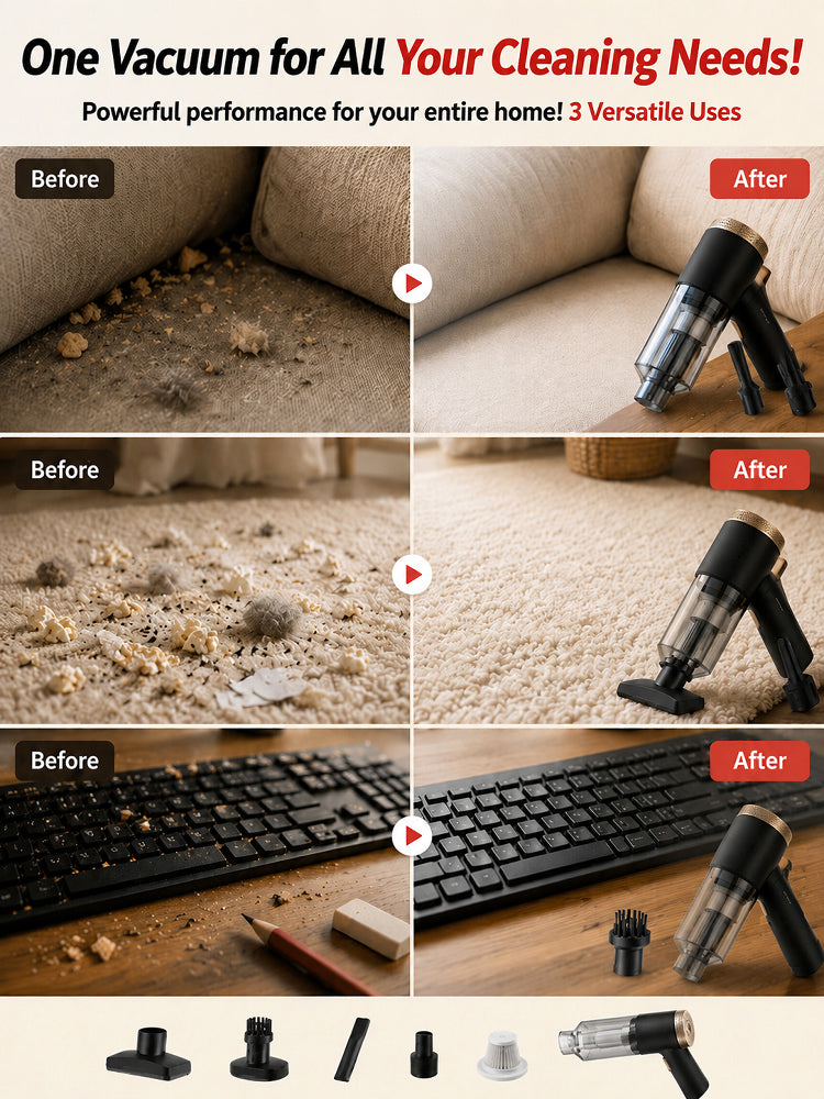 🛑 Emptys in 1 second! The latest Turbine Black Hole technology vacuum cleaner developed by a top German fluid dynamics laboratory.