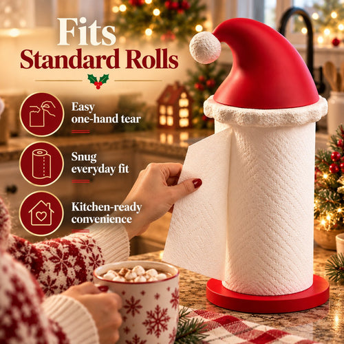 🎅 Santa Hat Paper Towel Holder