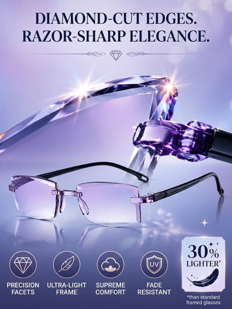 Reading glasses and sunglasses combined — no more hauling a second pair around!