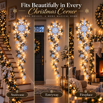 ❄️ Giant Snowflake Blizzard Trail™- Let the Snowstorm Glow Indoors