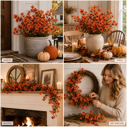 🎁  Last Day 50% OFF - Fall Artificial Flowers For Halloween &amp; Autumn Decor