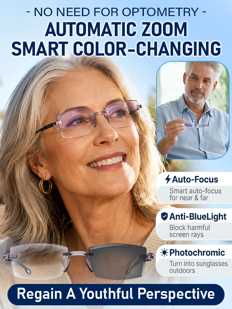 Reading glasses and sunglasses combined — no more hauling a second pair around!