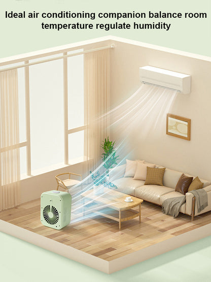 ❄️ 【The Ultimate Summer Energy-Saver (90% Savings)】 Wall-mountable, wireless, portable air cooler—rapid cooling with icy mist in just 3 seconds🧊