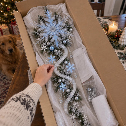 ❄️ Giant Snowflake Blizzard Trail™- Let the Snowstorm Glow Indoors