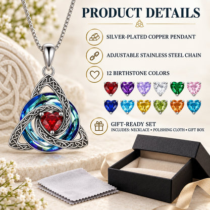 🛡️ Celtic Birthstone Shield: Wear Your Protection & Story ✨
