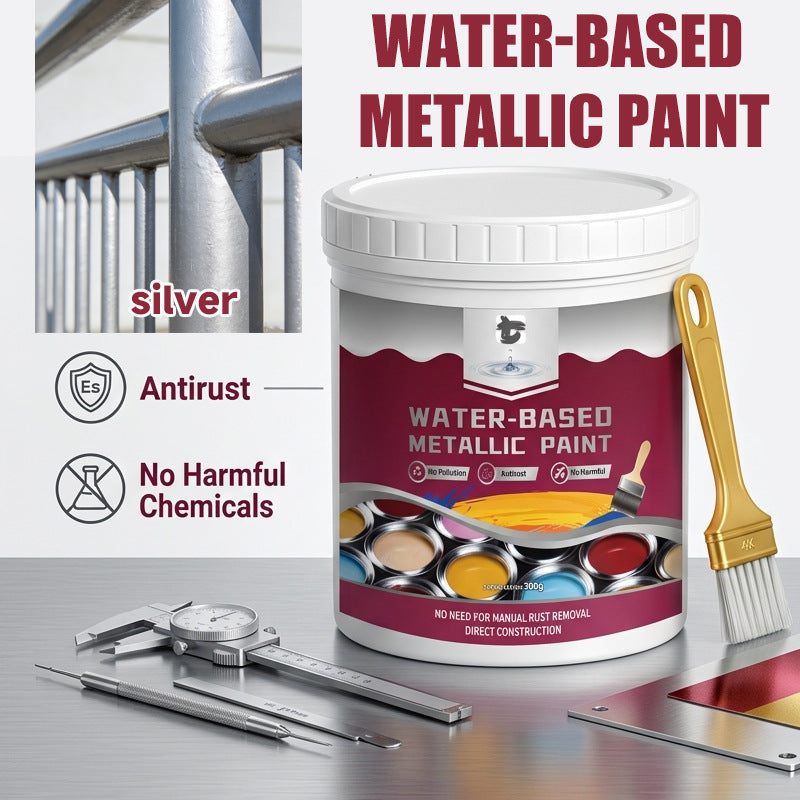 【100% Water-Based Eco Formula】2-in-1 Black Rust Reformer Paint | 60-Sec No-Sanding Rust Melt