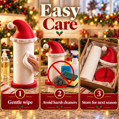 🎅 Santa Hat Paper Towel Holder