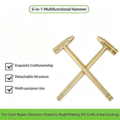 ⏰ Limited-Time Black Friday Offer✨6-in-1 Mini Copper Multifunctional Hammer