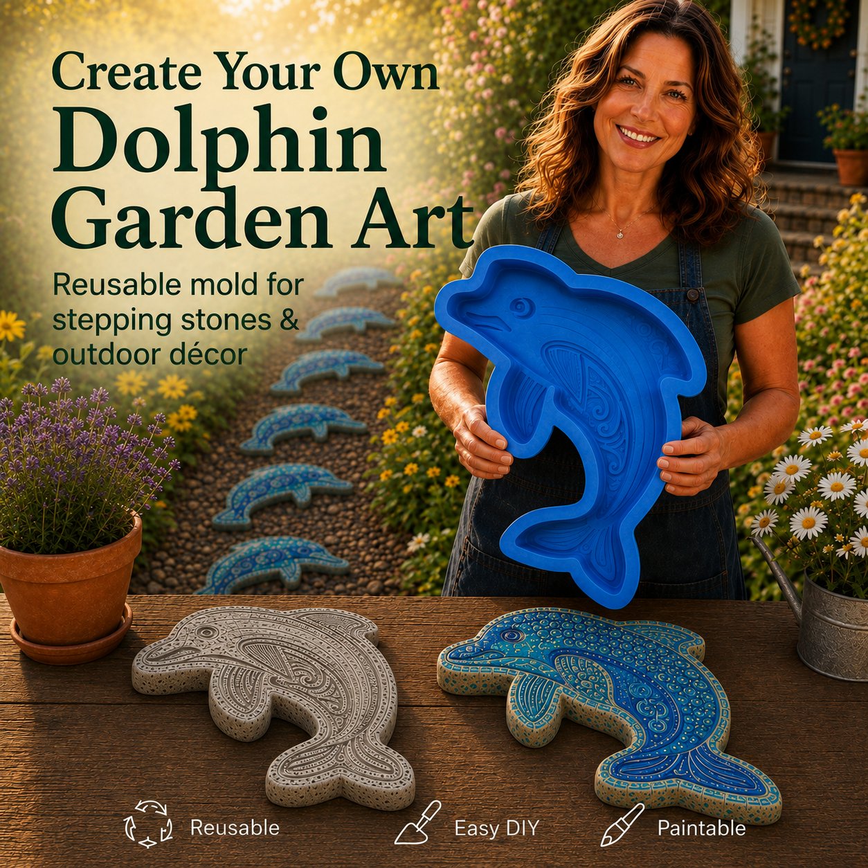 💥 LAST DAY 52% OFF - 🌊 Reusable Ocean Theme Garden Art Mold – Make Your Garden Truly One of a Kind (📦Buy 2 Free Shipping)