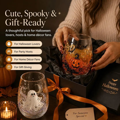 🔥 LAST DAY-60% OFF | 🎃 3D Halloween Glasses - Perfect for parties and cozy autumn bars