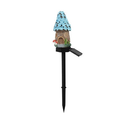 ✨ Solar Mushroom Cottage Garden Light – Warm Fairy-Tale Glow for Flower Beds