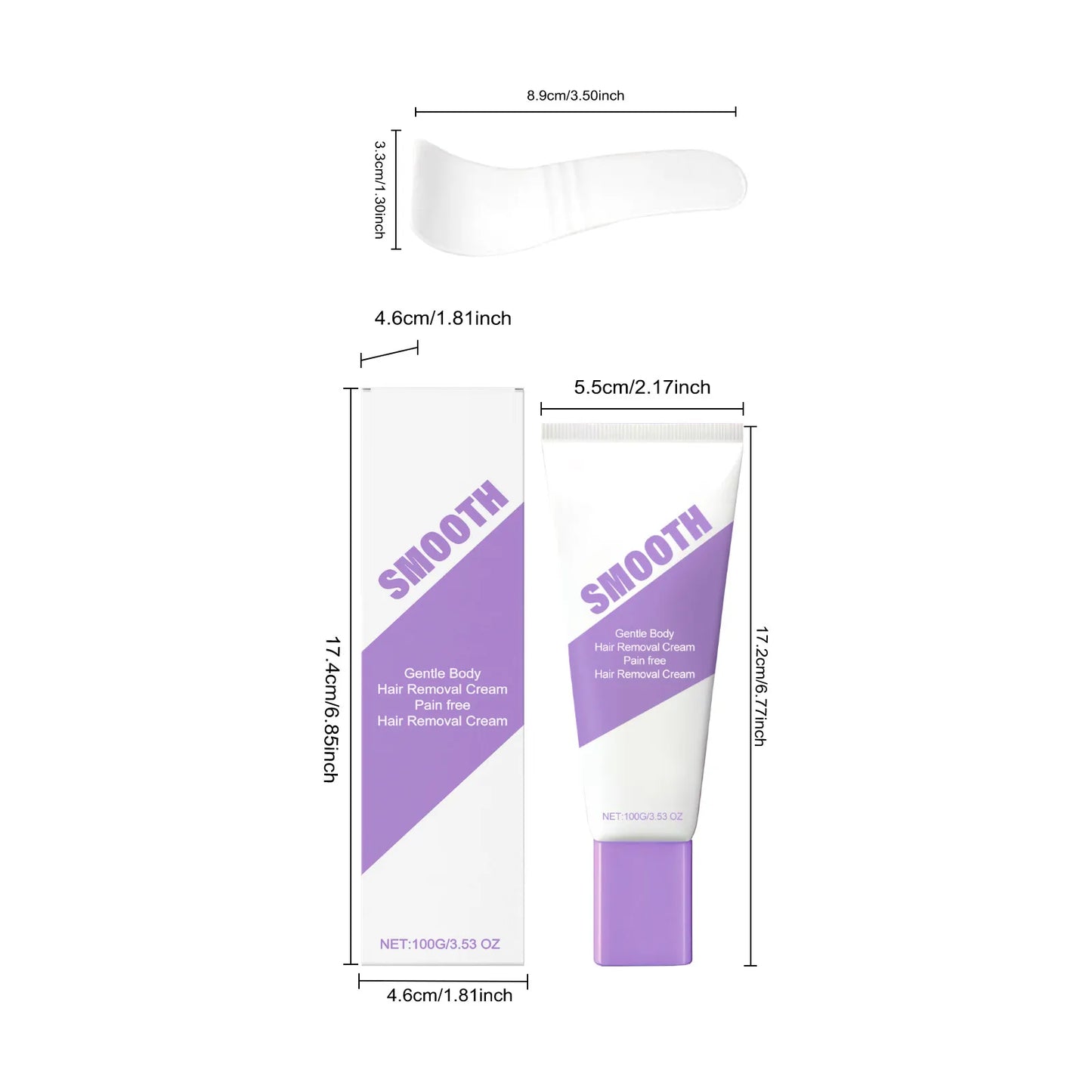 Bikini Pain-Free Hair Removal Cream for Sensitive Skin,Gentle Citrus Sensitive Skin Hair Removal Cream&Spray