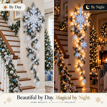 ❄️ Giant Snowflake Blizzard Trail™- Let the Snowstorm Glow Indoors