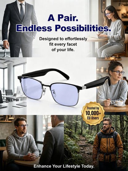 【Real-time translation, zoom, and color-changing smart glasses】Zero-error, zero-latency translation