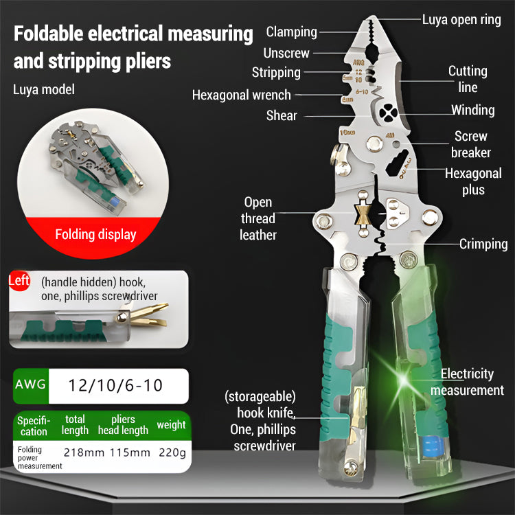 💯【Father’s Day Flash Sale – 50% OFF】⚡Intelligent anti-electric shock multifunctional safety tester wire stripper