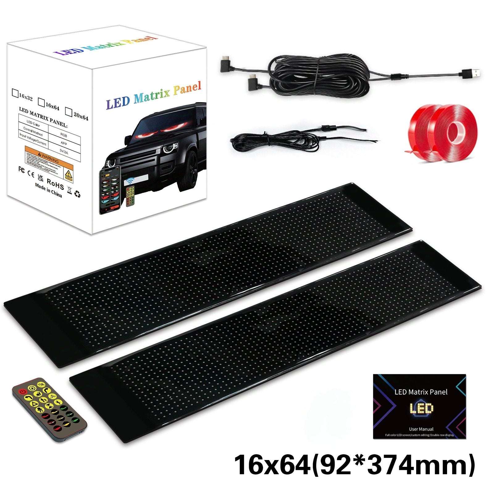 🔥Flash Sale✨DIY Car Dynamic LED Smart Colorful Eye Lamp Soft Screen