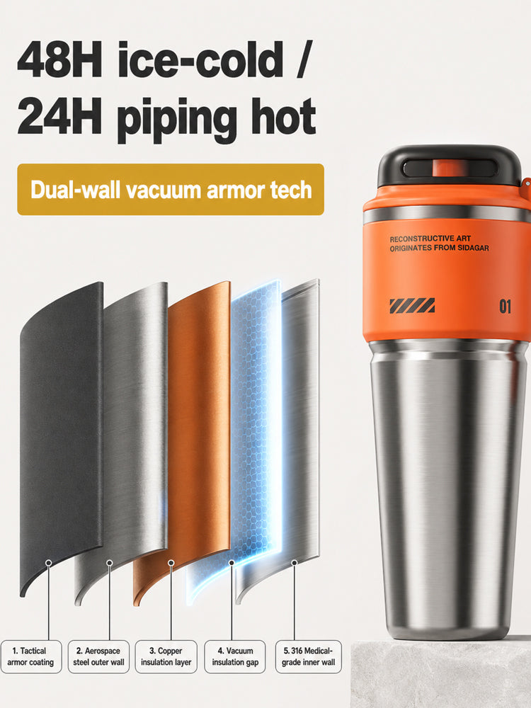 The Ultimate Hydration Upgrade: 24-Hour Ice Cold, 12-Hour Piping Hot! 🧊🔥