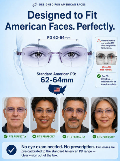 Reading glasses and sunglasses combined — no more hauling a second pair around!