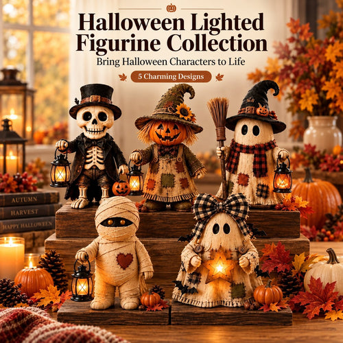 🎁LAST DAY 49% OFF🔥🎃Vintage Halloween Lighted Figurine Collection