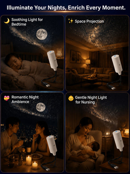 🔥🏆Flash Sale ✨ Plug-and-Play HD Star Projecto: Instantly Transforms into a Romantic Galaxy in 1s with Eye-Safe Protection