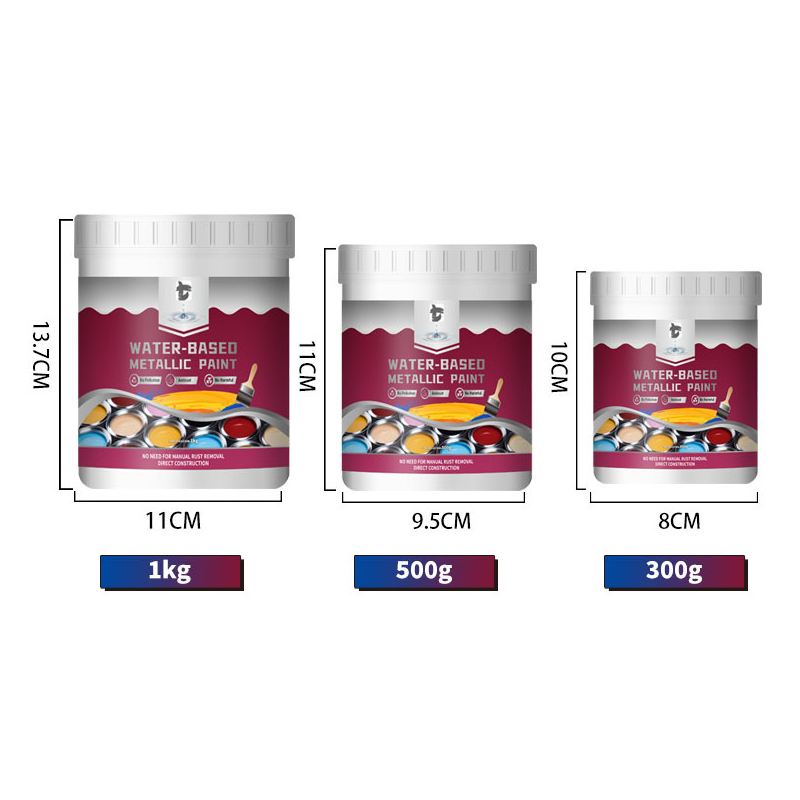 【100% Water-Based Eco Formula】2-in-1 Black Rust Reformer Paint | 60-Sec No-Sanding Rust Melt
