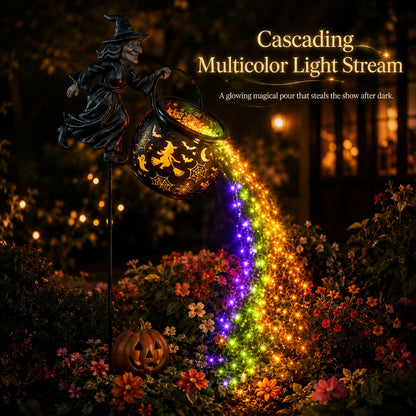 🎃 Halloween Witch Cauldron Solar Garden Light - 🧙Magical Outdoor Halloween Décor