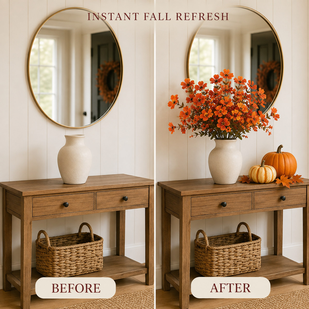🎁  Last Day 50% OFF - Fall Artificial Flowers For Halloween &amp; Autumn Decor