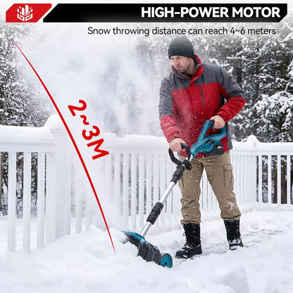 🔥52.8' Brushless Cordless Snow Shovel Foldable with Wheels | For Makita 18V Battery