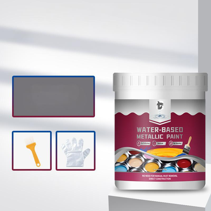 【100% Water-Based Eco Formula】2-in-1 Black Rust Reformer Paint | 60-Sec No-Sanding Rust Melt