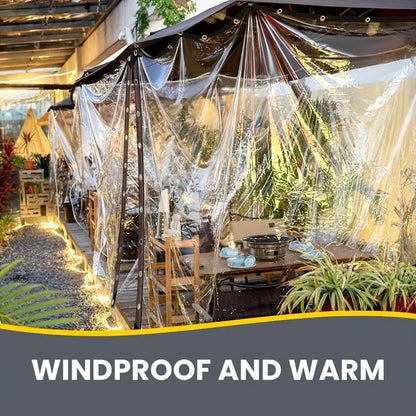 💦🌊 Clear Waterproof Tarp – Keep Rain Out Without Blocking the Light