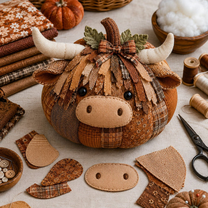 DIY Animal Pumpkin Sewing Kit – Cozy Fall Craft & Handmade Décor