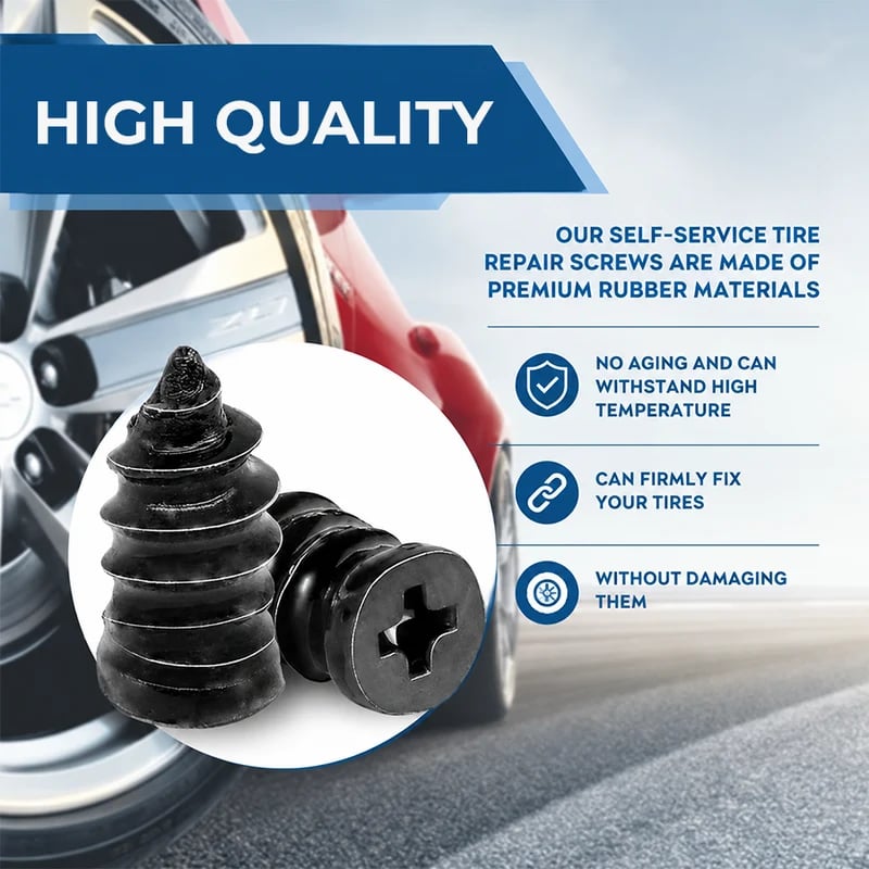 🔥 Last Day 49% OFF 🔥 60PCS Self-Sealing Tire Repair Rubber Nails Kit with 2 Sizes