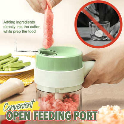 2026 HOT SALE🥳💞50K+ SOLD!💥5-in-1 Cordless Kitchen Prep Tool – Slice, Mince, Peel, Whisk & Clean⚡🥗