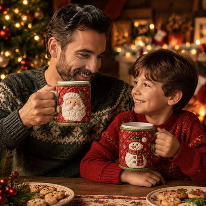 DIY Christmas Mug Cozy Sewing Kit ✨ 9 Festive Designs for Standard‑Size Mugs