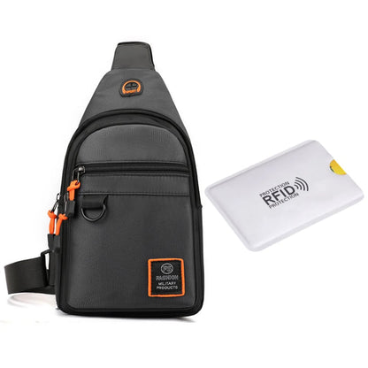 🎒💦 Waterproof Multi-Pocket Sling Bag — Lightweight & Anti-Theft ✨