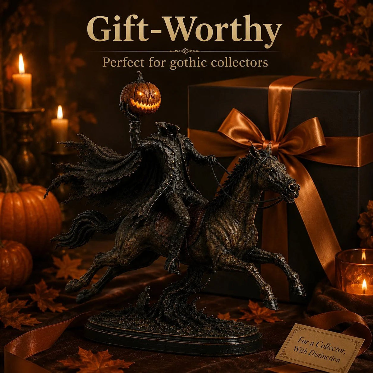Midnight Chase Headless Horseman LED Statue - Halloween Decor